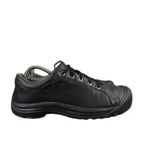 Keen Shoes Womens 10 Athletic Leather Briggs Sneaker Comfort Black Lace Up Walk